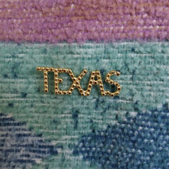 Jewelry Texas Gold Nugget Gold Tone Lapel Pinbrooch Poshmark